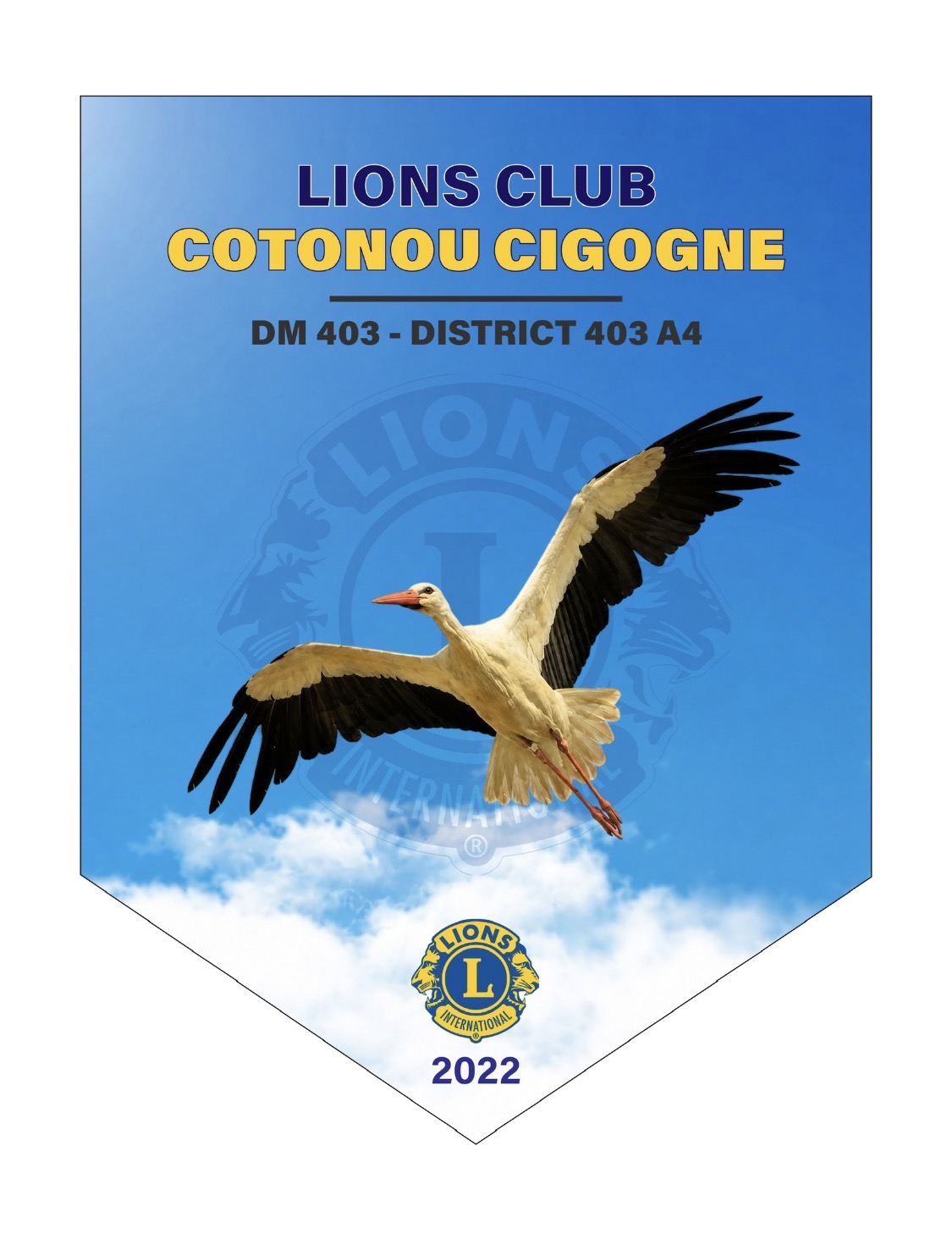 Fanion LC COTONOU CIGOGNE