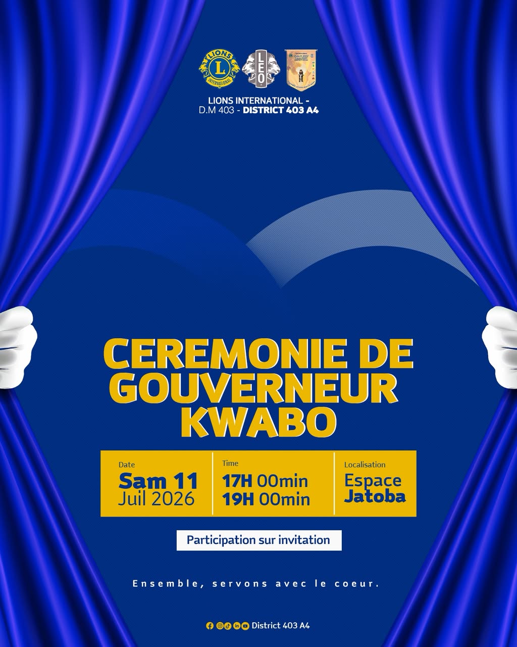 Cérémonie de Gouverneur Kwabo